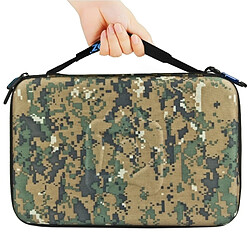 Avis Wewoo Mallette de rangement pour GoPro HERO6 / 5/4/3 + / 3/2/1 U6000 et accessoires grande taille: 32cm x 22cm x 7cm Camouflage Motif étui transport et étanche