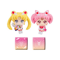 Megahouse Sailor Moon Cosmos The Movie Look - Statuettes Look Up Eternal & Eternal Sailor Chibi Moon LTD Ver. 11 cm