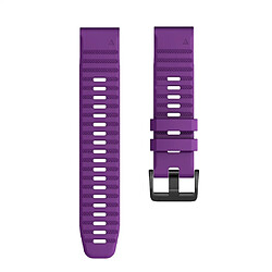 Wewoo Bracelet pour montre connectée Garmin Fenix 6 22mm Smartwatch en silicone à relâchement rapide Pourpre 