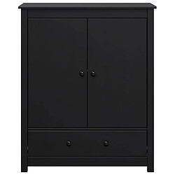 Acheter vidaXL Buffet Noir 83x41,5x100 cm Bois massif de pin