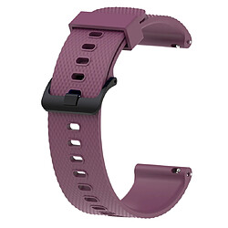 Wewoo Bracelet pour montre connectée Dragonne Sport en silicone Garmin Vivoactive 3 20mm Violet 