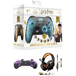 Freaks And Geeks Casque Switch spirit of gamer OR + Manette Switch Nintendo Patronus Harry Potter LUMINEUSE - Manette Switch/PC Sans Fil RGB 