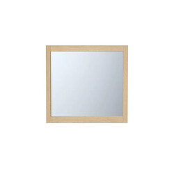 Vente-Unique Miroir rectangulaire avec contour placage chêne - L50 x H70 cm - TIMEA