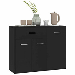 Acheter Maison Chic Buffet,Meuble de Rangement,commode pour salon,Cuisine Noir 88x30x70 cm Aggloméré -MN90584