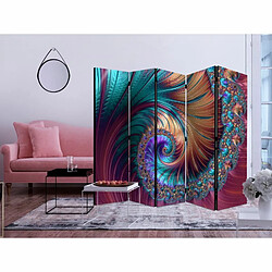 Paris Prix Paravent 5 Volets Peacock Tail 172x225cm