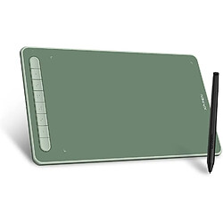 XP-Pen Deco L Vert Tablette graphique à stylet,10x6 pouces,stylet à puce intelligente X3 à 8192 niveaux sans batterie,8 raccourcis, compatible Mac Windows Chrome Linux