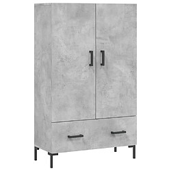 Maison Chic Buffet,Meuble de Rangement,commode pour salon,Cuisine gris béton 69,5x31x115 cm bois d'ingénierie -MN66562