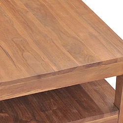 Avis vidaXL Table basse 68x67x35 cm Bois de teck solide