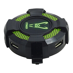 Hub USB Woxter GM26-035 Vert Noir/Vert