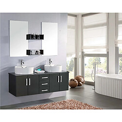 Simba MEUBLE SALLE DE BAIN DOUBLE VASQUE LUXE LAVABO 150 cm mod. Butterfly