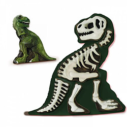 SES CREATIVE - 14206 - Moulage et peinture - T-Rex avec squelette pas cher