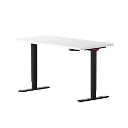 ELEVA Bureau assis debout blanc 120x70x3cm 