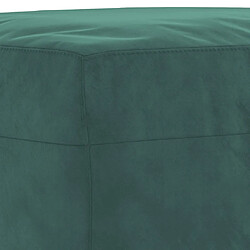 Acheter vidaXL Repose-pied Vert foncé 70x55x41 cm Velours