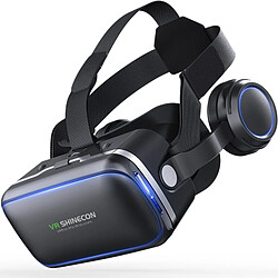 Acheter Wewoo Casque VR Lunettes vidéo 3D de réalité virtuelle VR SHINECON G04E Adaptées aux téléphones intelligents de 3,5 à 6,0 pouces avec HiFi Noir