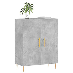 Avis Maison Chic Buffet,Meuble de Rangement,commode pour salon,Cuisine gris béton 69,5x34x90 cm bois d'ingénierie -MN34323