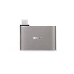 Moshi Adaptateur USB-C vers Double USB-A Gris