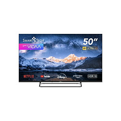 Smart Tech TV LED 4K UHD 50"(126cm) 50UV01V Smart TV VIDAA Netflix, Prime Video, Disney+, Youtube, 3xHDMI - 2xUSB - Mode Hotel