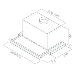 Avis Hotte télescopique 60cm 336m3/h inox - prf0037989a - ELICA