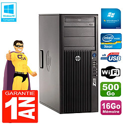 PC HP WorkStation Z210 Tour Xeon E3-1240 RAM 16Go 500Go Graveur DVD Wifi W7 - Occasion