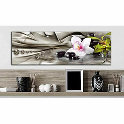 Paris Prix Tableau Zen Composition : Orchid, Bamboo & Stones 40 x 120 cm