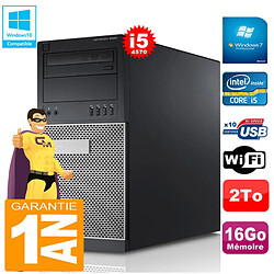 PC Tour DELL 9020 Core I5-4570 Ram 16Go Disque 2 To Graveur DVD Wifi W7 · Occasion 