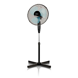 Ventilateur sur Pied Oscillant, 3 Vitesses , Réglable en Hauteur, Tête 42 cm, 50, Noir, MPM, MWP-17