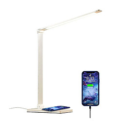 Universal Lampe de table LED, Lampe de table à l'œil, Chargeur sans fil pour téléphone mobile (argent) 