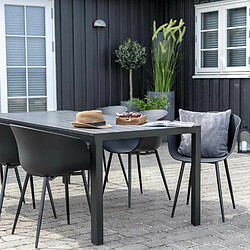 Avis House Nordic 4 Fauteuils de jardin noir RODA