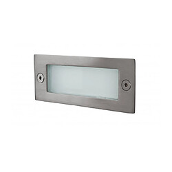 Luminaire Center Applique LED Wall, rectangulaire, acier inoxydable