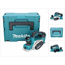 Makita DKP180ZJ Rabot sans fil 82mm 18V + Coffret Makpac - sans batterie, sans chargeur