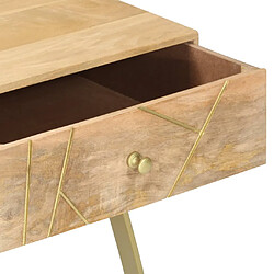 Avis vidaXL Table basse 95x50x42 cm bois de manguier massif