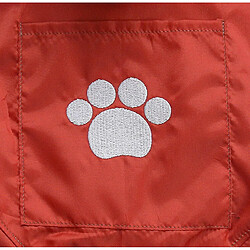 Acheter Doggy Dolly Manteau Imperméable pour Chien Rouge 4 Pattes Taille XXS