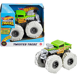 Hot Wheels Monster Trucks Twisted Tredz, voiture à friction aux roues géantes Bone Shaker