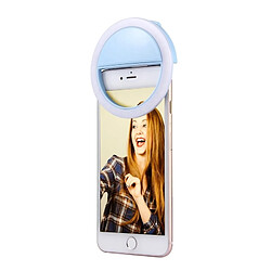 Wewoo Pour iPhone, Galaxy, Huawei, Xiaomi, bleu LG, HTC et autres smartphone avec clip Câble USB Chargeur de lumière de beauté Selfie,