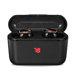 Universal TWS sans fil bluetooth 5.0 casque casque sport casque stéréo étanche avec 1500mah boîtier de charge 