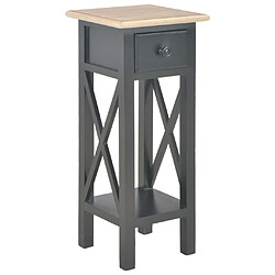 vidaXL Table d'appoint Noir 27 x 27 x 65,5 cm Bois 