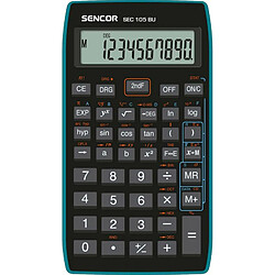 SENCOR SEC 105 BU Calculatrice 56 fonctions scientifiques, écran LCD 10 chiffres, fonctions trigonométriques et hyperboliques 