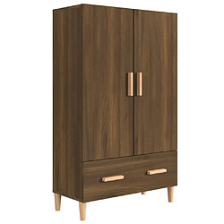 vidaXL Buffet Chêne marron 70x31x115 cm Bois d'ingénierie