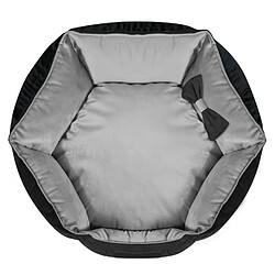 Acheter Lit pour chien diamètre : 50 cm, noir/gris