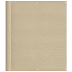 vidaXL Écran de balcon beige 120x1000 cm 100% polyester oxford