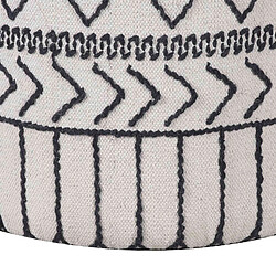 BOIS & CHIFFONS Pouf tribal 45 cm de hauteur | Offre M&M pas cher