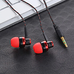 Acheter GUPBOO Casque filaire de haute qualité Brand New 3.5mm Stereo In-Ear Earphones Metal Braided Cable Headphones Headset