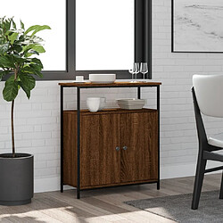 Maison Chic Buffet,Meuble de Rangement,commode pour salon,Cuisine chêne marron 70x30x80 cm bois d'ingénierie -MN10992