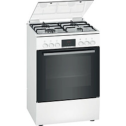 Cuisiniere mixte BOSCH HXN39AD21 4 foyers Blanc