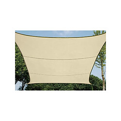 Perel Voile Solaire Perméable - Carré - 5 X 5 M - Couleur : Champagne