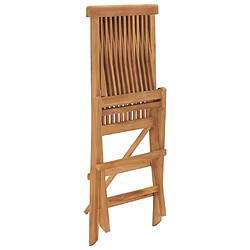 Avis vidaXL Chaises pliables de jardin lot de 8 Bois de teck solide