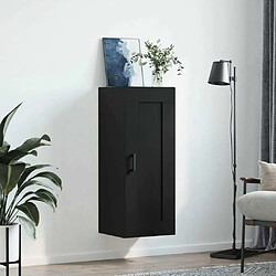 Avis Maison Chic Armoire murale,Meuble de Rangement pour salon,cuisine noir 34,5x34x90 cm bois d'ingénierie -MN61757