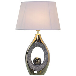 Avis Lampe de bureau Alexandra House Living Noir Gris Multicouleur Argenté Céramique 40 W 32 x 50 x 20 cm