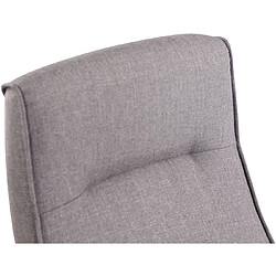 Acheter Decoshop26 Fauteuil de bureau sur roulettes fonction massage mécanisme de balance en tissu gris 10_0002611