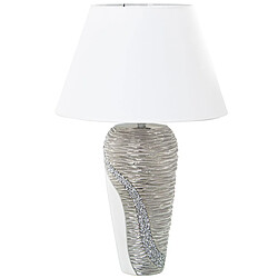 Lampe de bureau Alexandra House Living Blanc Doré Céramique 40 W 18 x 42 x 12 cm 